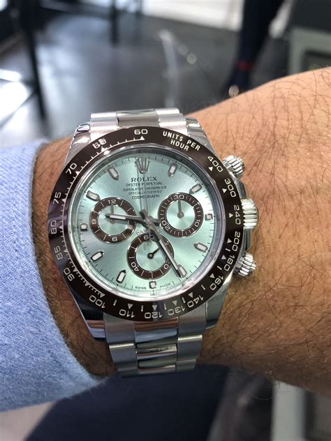 rolex cosmograph daytona ice blue|rolex daytona platinum price.